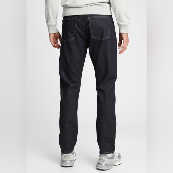 NWT - GAP Factory Men’s Straight Taper GapFlex Jeans, Black Wash - 32Wx32L - Picture 2 of 10